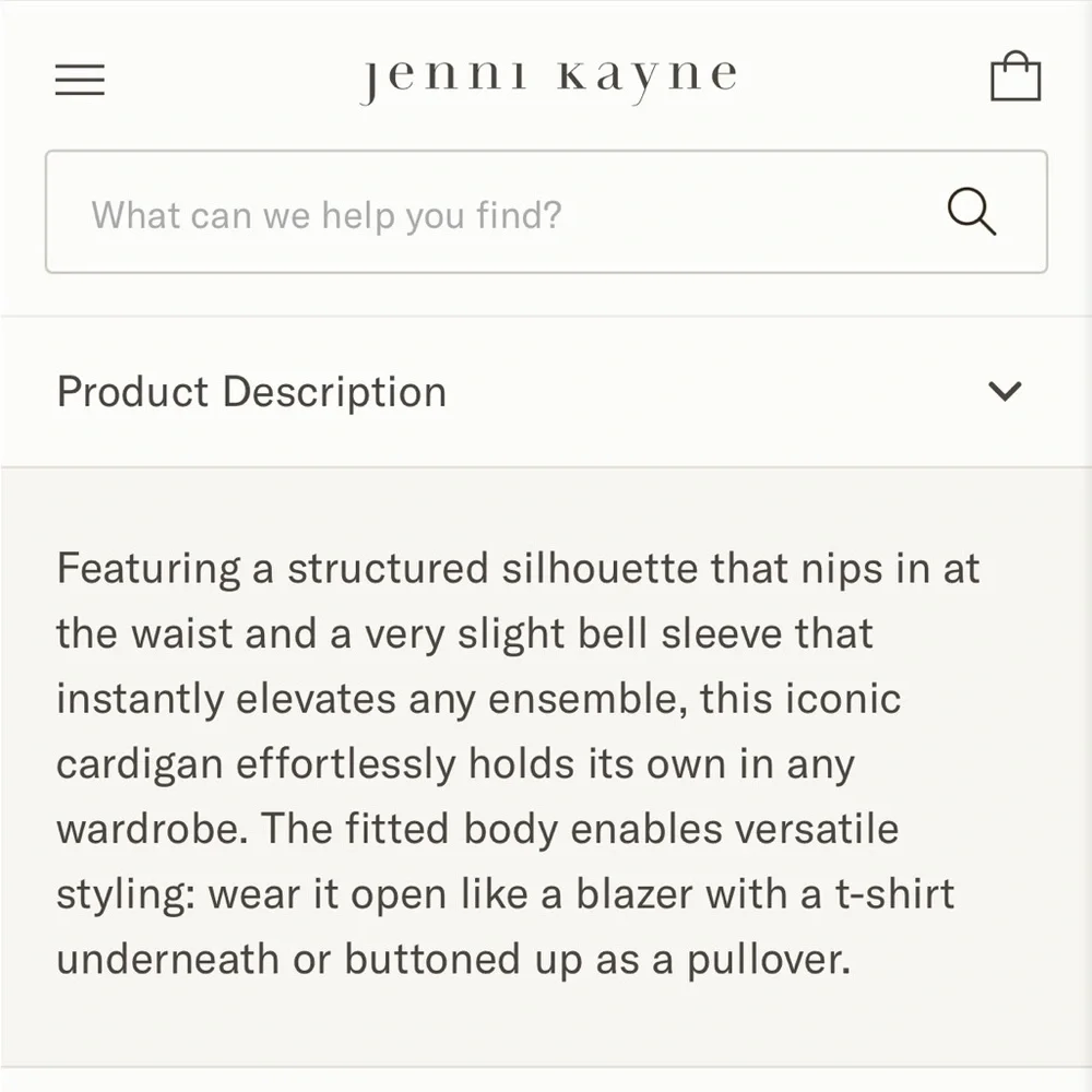 NWOT Jenni Kayne Cooper Cardigan - Picture 5 of 7